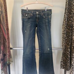 True Religion Dark Blue Flare Jeans